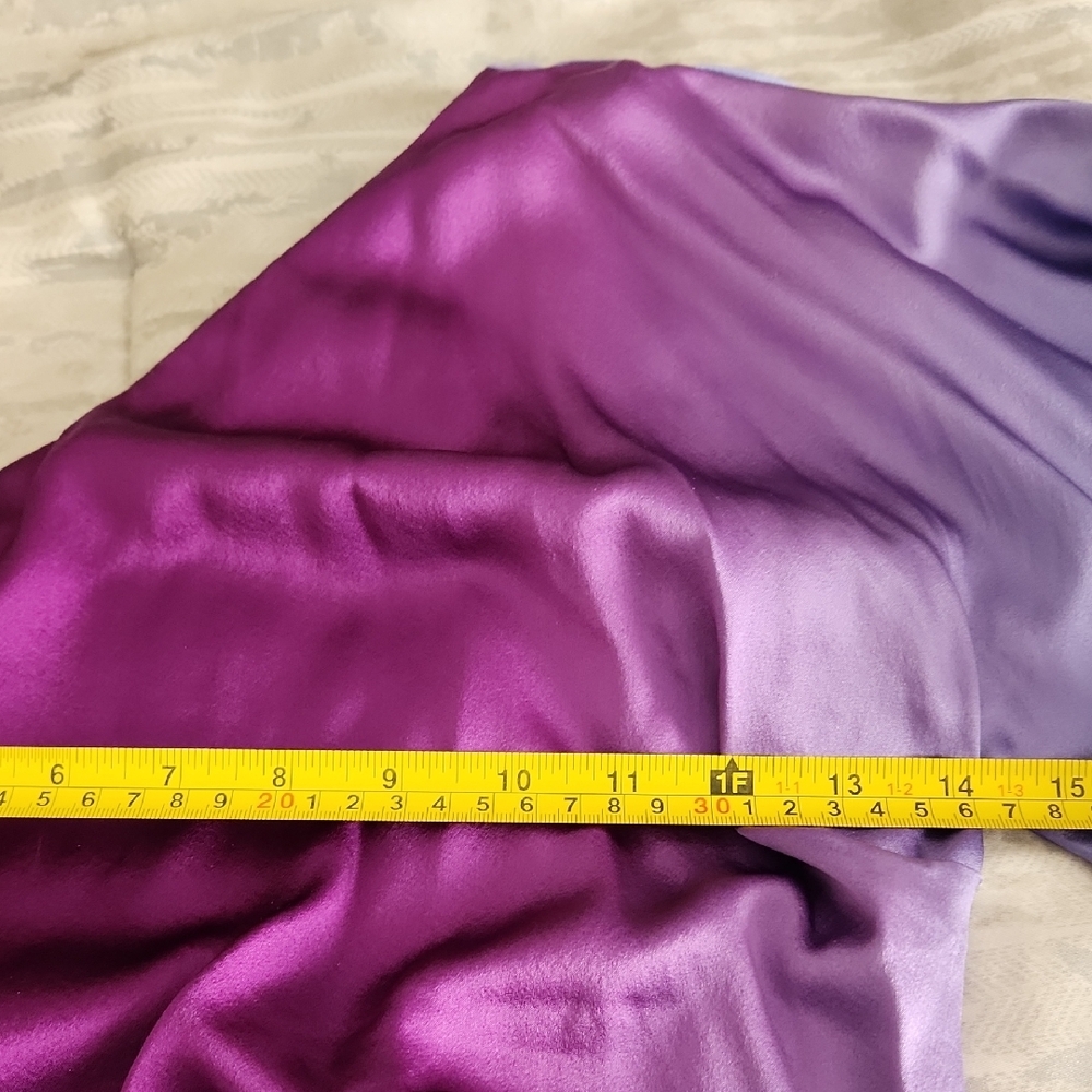 Nicole Miller Purple Satin Dress - Picture 4 of 6